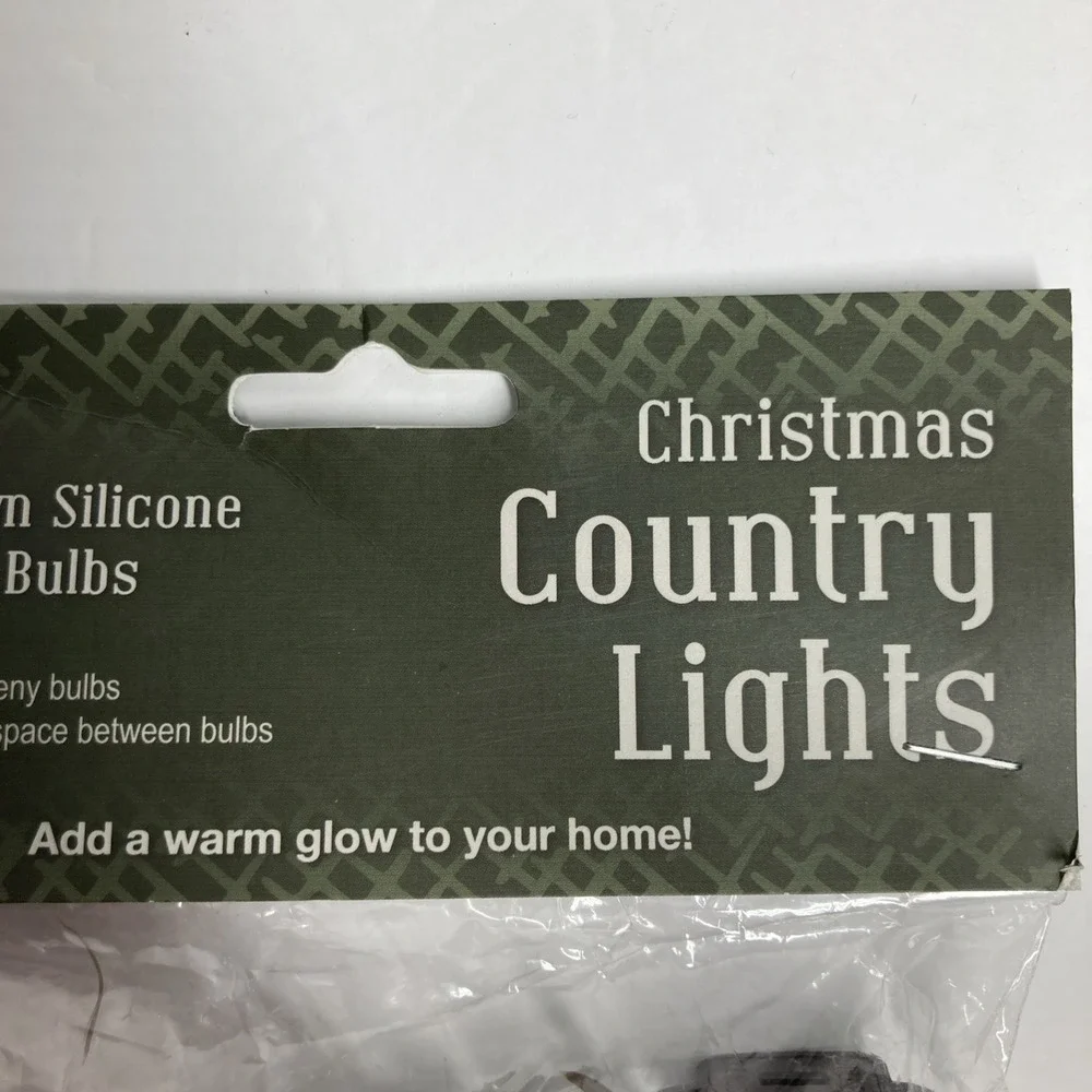CWLA Collection Christmas String Lights 100 Count Brown Cord Indoor/Outdoor UL